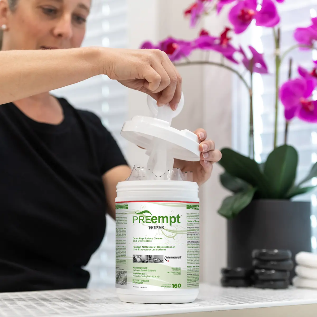 PREempt® Lingettes - Sac de Recharge  (160) 6"x6,8"  (Accel TB)