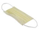 AMD Ritmed® Distech™ Masques de style à plis avec attaches auriculaire (50) Jaune