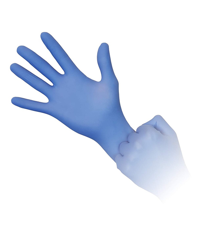 AURELIA® Transform® Gants en nitrile sans poudre - Large (100) Bleu.