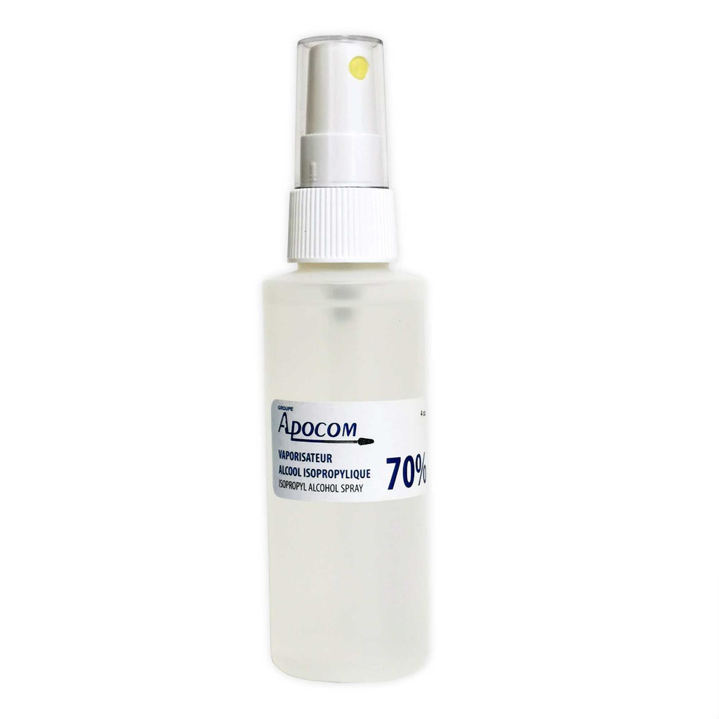 [10-103] Alcool Isopropylique 70% en vaporisateur - 4 oz