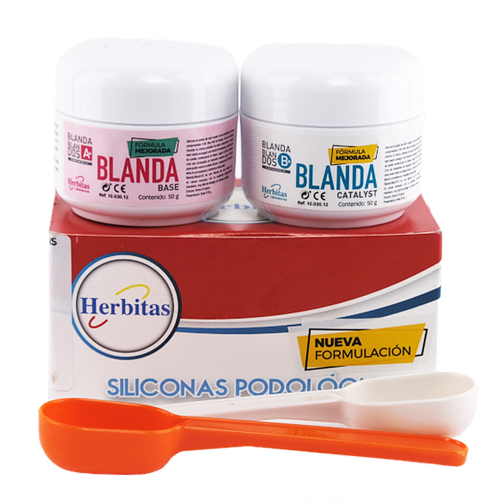 HERBITAS® Silicone souple "Blanda Blandos" A + B Dureté : 8 (3-5) A+B Sicasil - 50 g