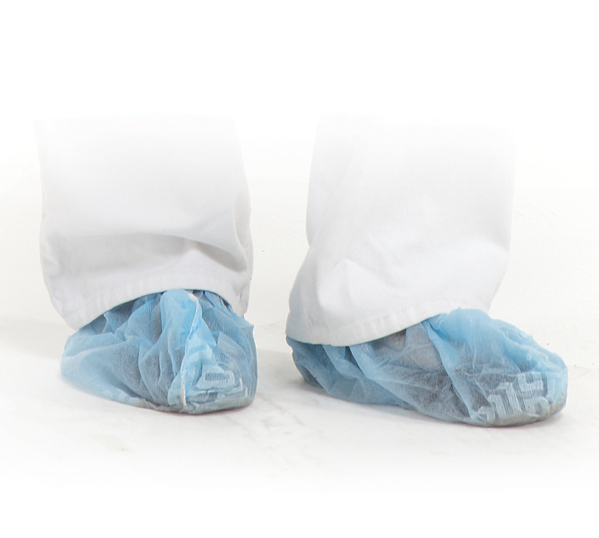 MEDICOM® SafeBasics™ Shoe Covers Non-Conductive - Non-Skid-Regular (100 un./50 pairs) Blue