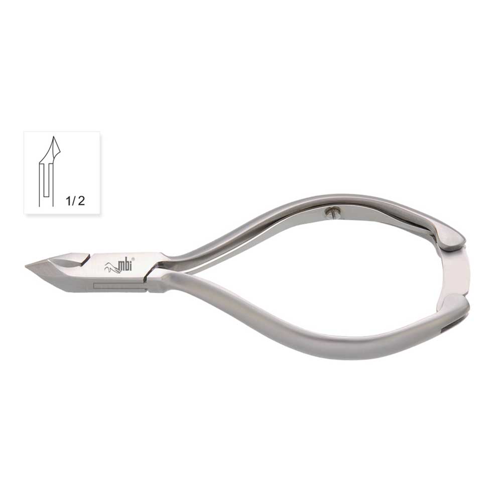 MBI® Pince à ongles et cuticules à simple ressort - 4 pouces
