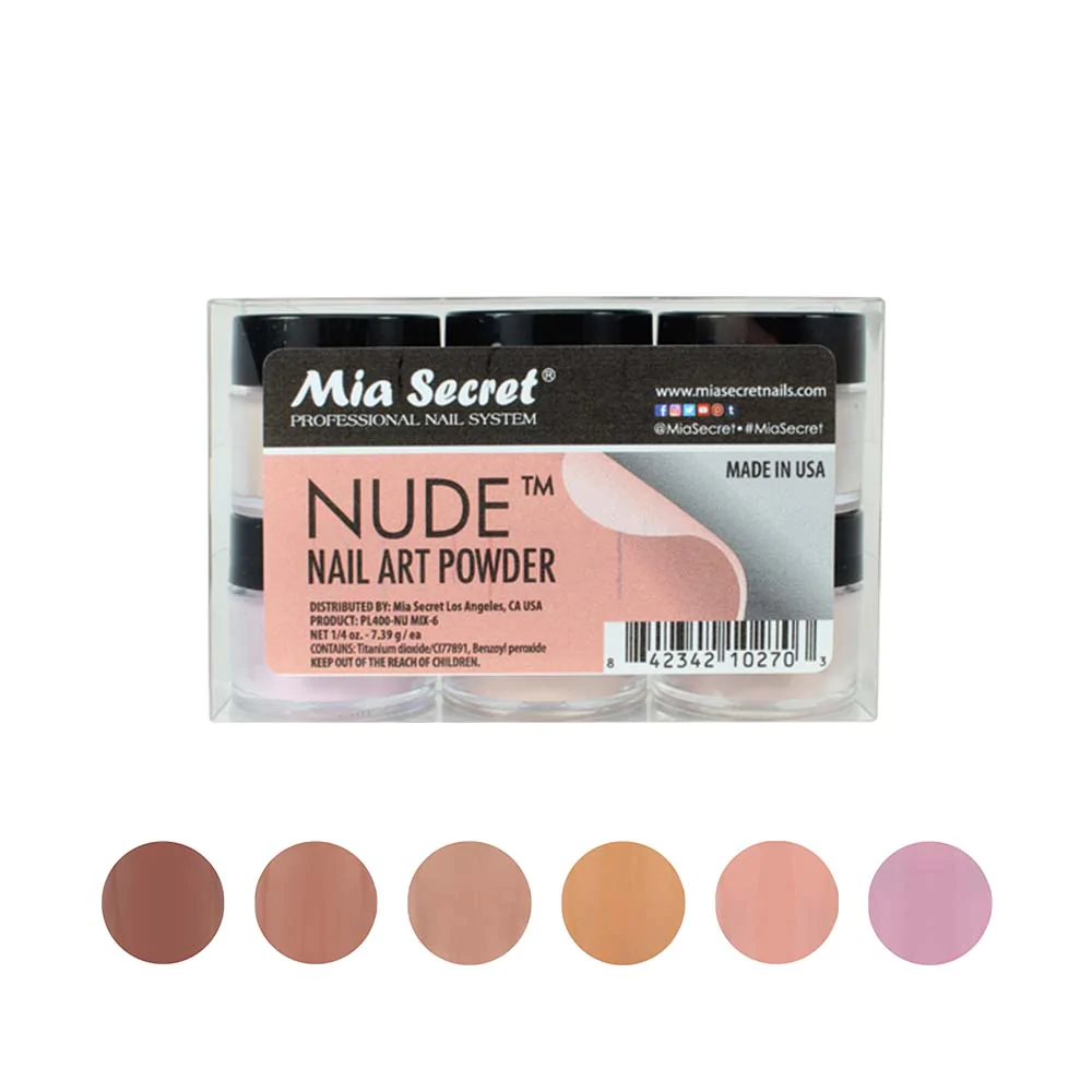 MIA SECRET® Collection Poudre Acrylique - Nudes (6 x 1/4oz)