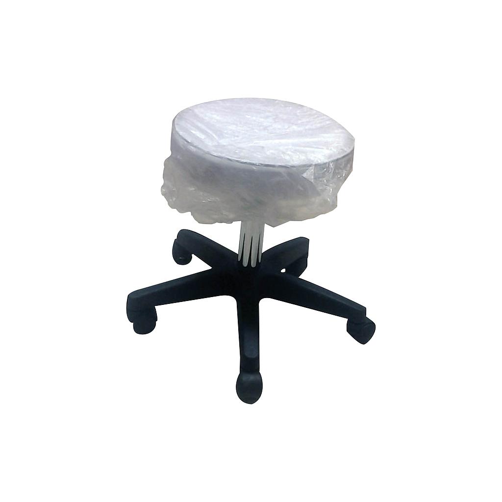 [ESD-307-W] Tabouret sans dossier avec pied en plastique (Blanc)