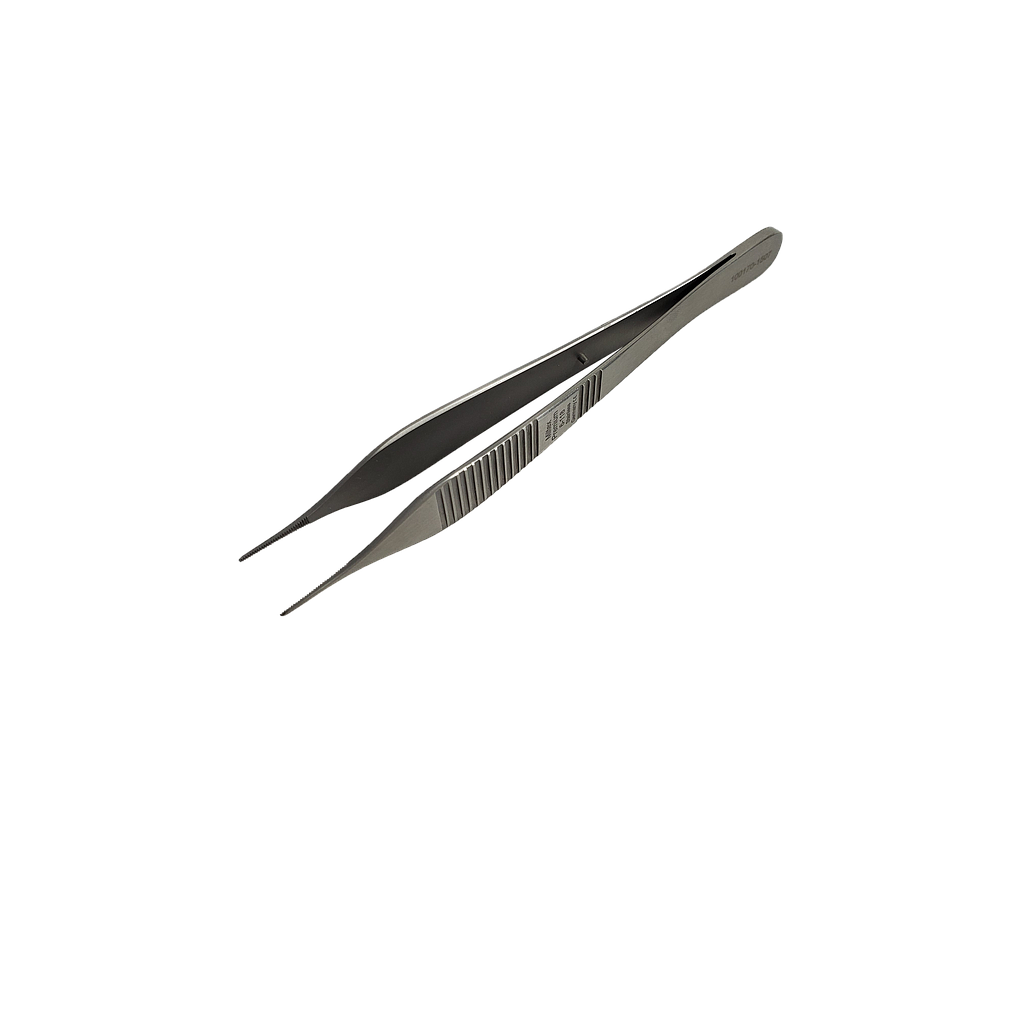 MILTEX® Pince droite en inox avec petites dents - 4¾ pouces