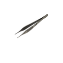MILTEX® Pince droite en inox avec petites dents - 4¾ pouces