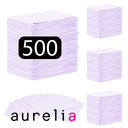 [52003] AURELIA - Bavettes (3 plis) 2 plis de papier & 1 pli de polyéthylène (500) LAVANDE