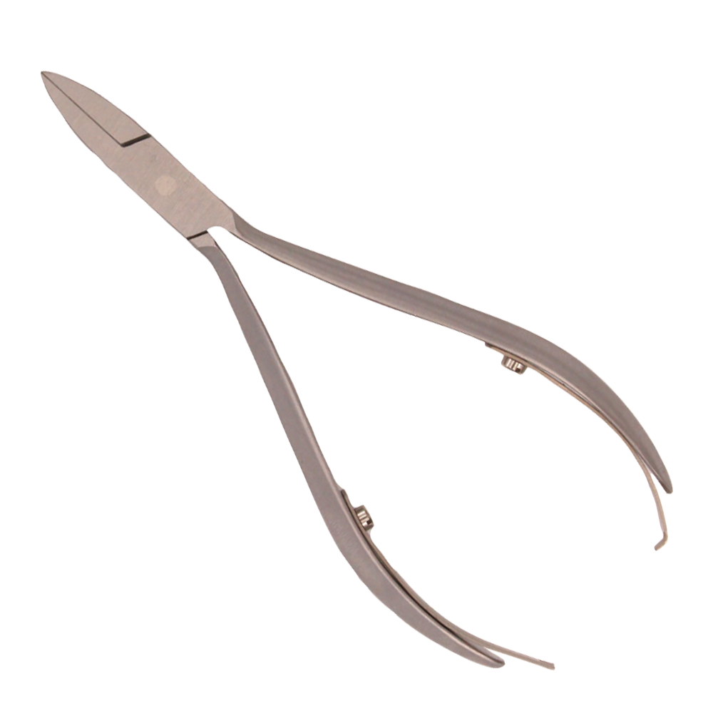 [13060S-11] KIEHL® Pince à ongles double ressort inox - Mors droit extra fin- Ongles incarnés - 11.5 cm