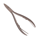 KIEHL® Pince à ongles double ressort inox - Mors droit extra fin - 13 cm