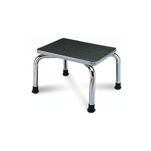 Chrome Steel Step Stool - Non-slip (16"x 12"x 8.25'')