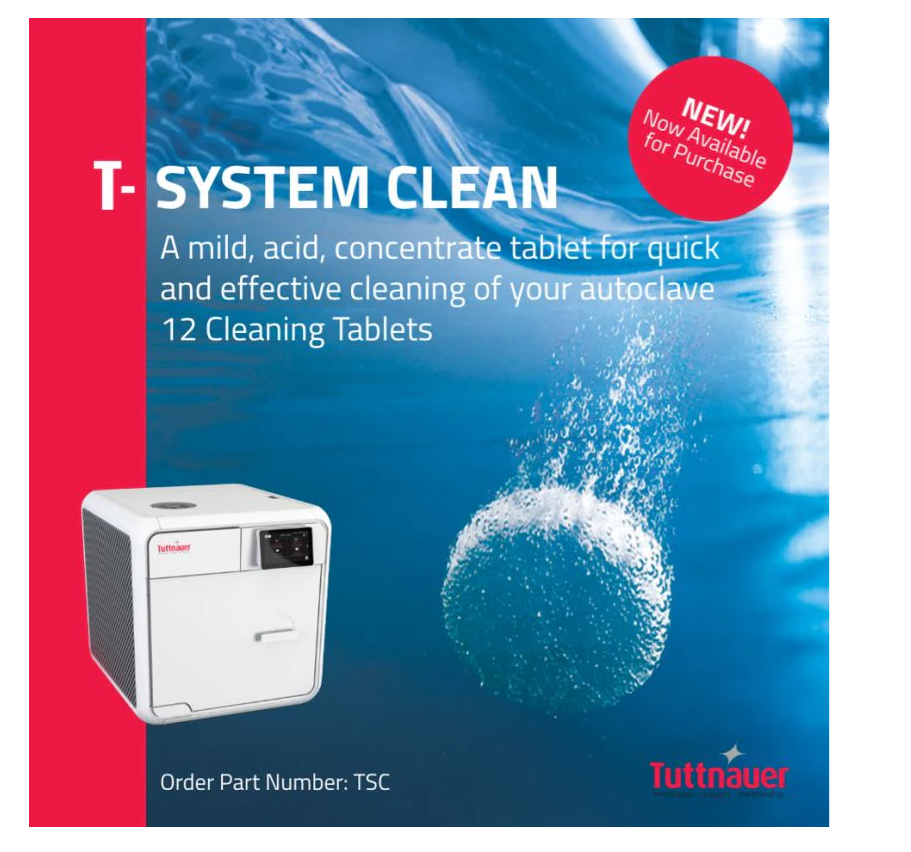 TUTTNAUER T-System tablettes nettoyantes boîte de 12 (TSC-1) - pour T-Edge