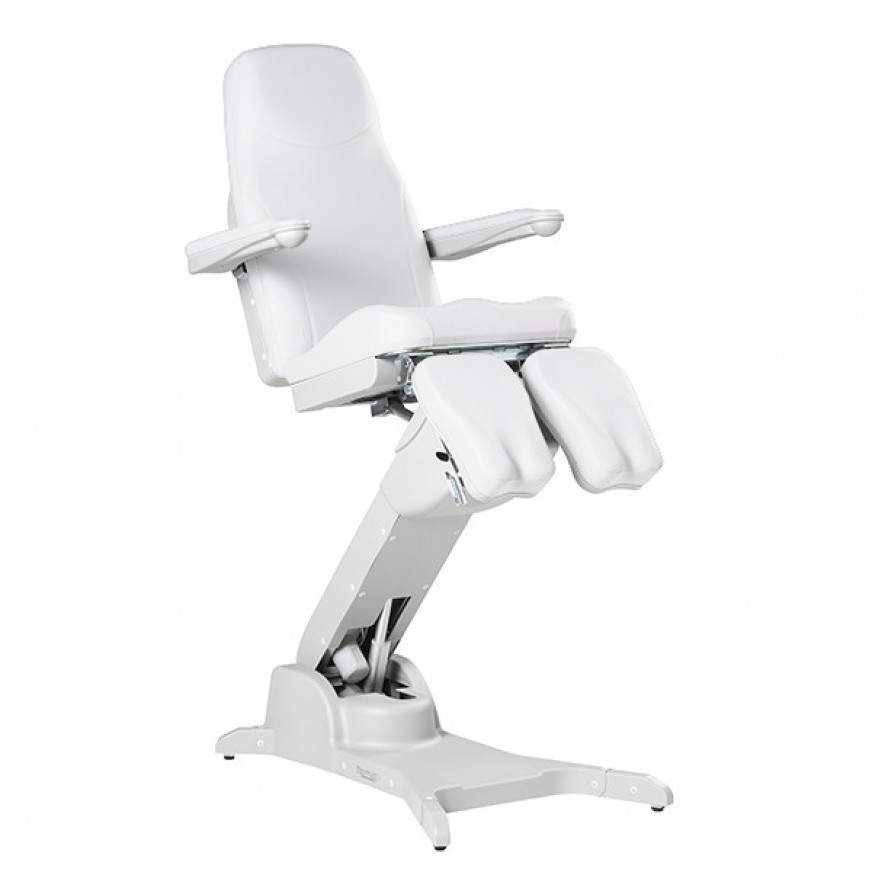 BENTLON® Fauteuil Podo Platinum TELE avec double appui pour les bras et les jambes - Blanc
