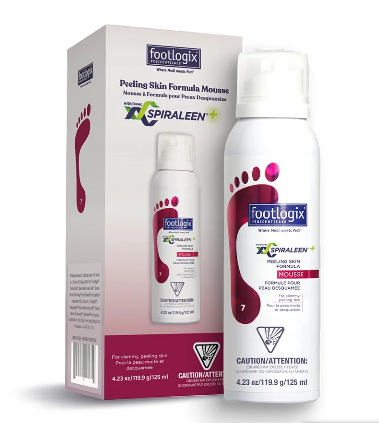 [100685] FOOTLOGIX® #7 Formule pour peau desquamée (en mousse) 125ml