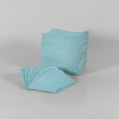 MedPro® Bavette (3 plis) 2 plis de papier & 1 pli de polyéthylène (500) BLEU