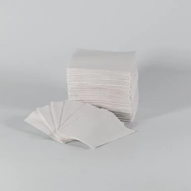 [018-180] Medpro Bibs (3-ply) 2 ply of tissue & 1 ply poly (500) WHITE