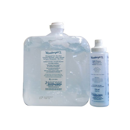 AMZ WAVELENGTH® Gel pour Ultrasons tout usage Clair (5 L + Bouteille vide de 250 ml) 