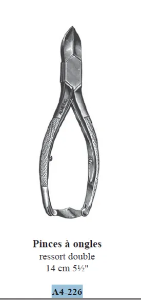 [A4-226] ALMEDIC®Double-spring nail nippers 14 cm (5½")