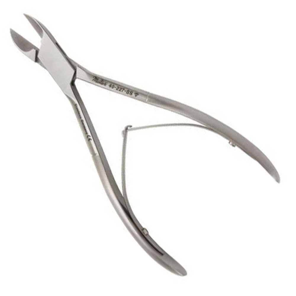 MILTEX® Pince à ongles à double ressorts en acier inoxydable - Mors droits - large - 6 pouces