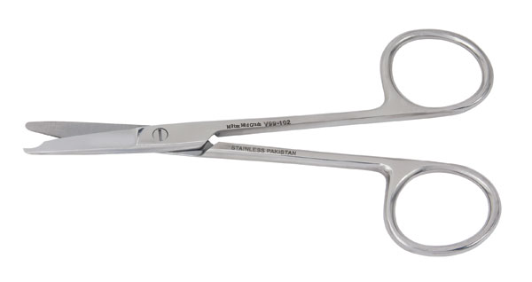 MILTEX® VANTAGE® Ciseaux droits à sutures Littauer Jr. (4½ pouces) à bouts ronds