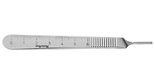 [A6-103-16103] ALMEDIC® Manche de bistouri gradué no.3 en acier inoxydable