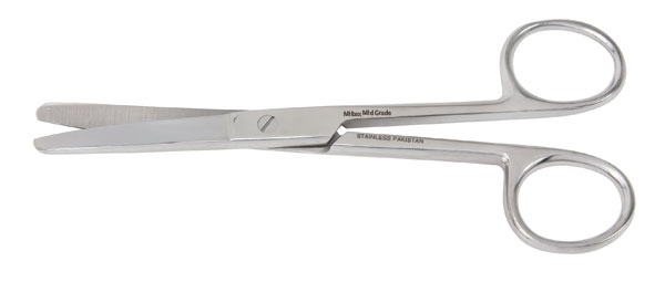 [1V95-22BB] MILTEX® VANTAGE® Ciseaux droits (4½ pouces) à bouts ronds