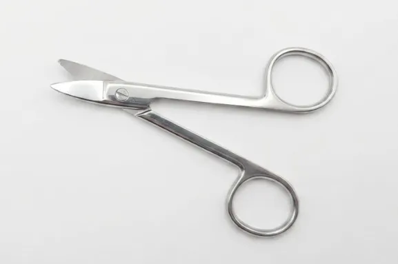 [1BA164] Ciseaux courbés - Acier Inoxydable - 10cm