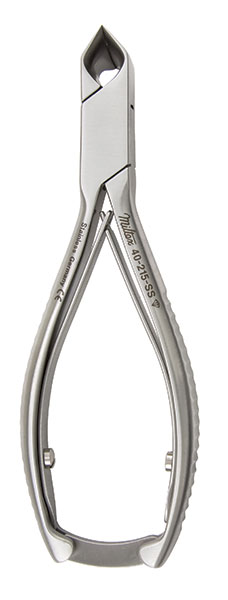 MILTEX® Pince à ongles à double ressort - Mors concaves et obliques - 5½ pouces