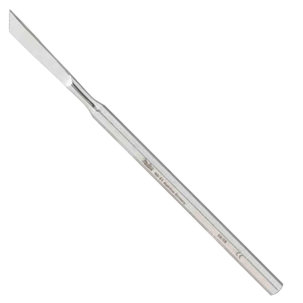 MILTEX® Curved Chisel, (5'') Solid Octagon Handle, (8 mm edge) 