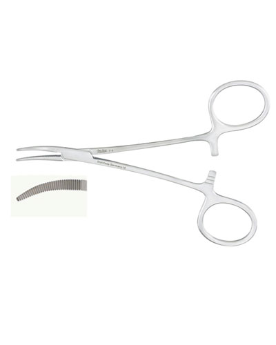 P-MEDIC Pince hémostatique courbée - 12.5 mm