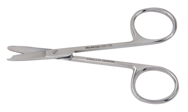 MILTEX® VANTAGE® Ciseaux droits à sutures Spencer (3½ pouces) Lames fines