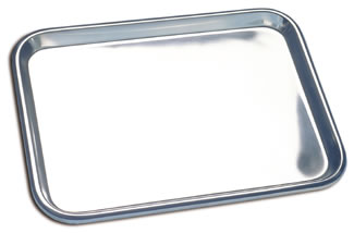 AMG® Stainless Steel Flat Tray (13.4" x 9.6" x ¾") Medium