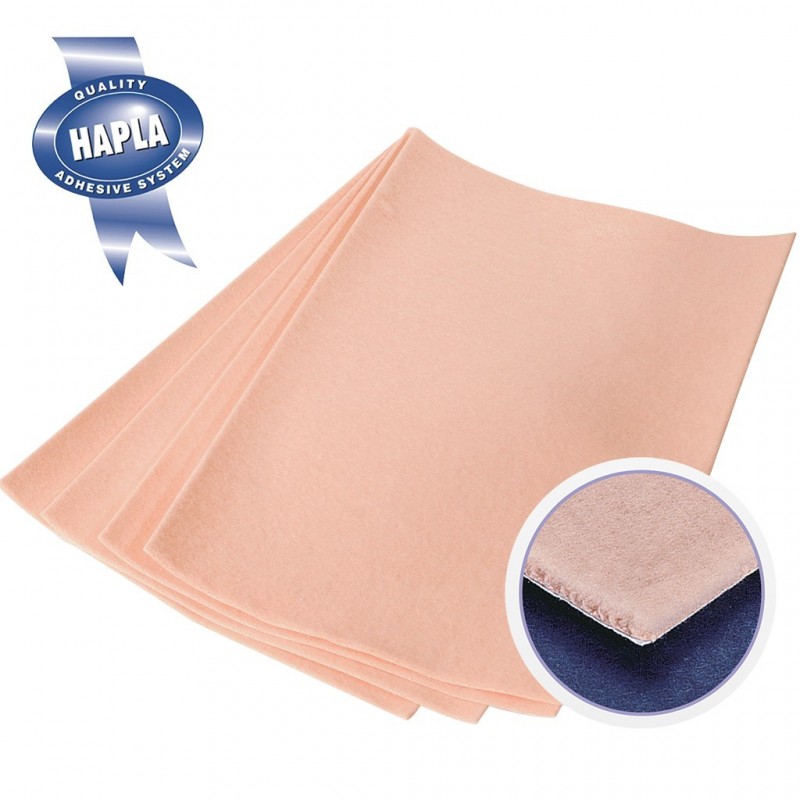 HAPLA® Fleecy Web Extra - Feutre de podologie adhésif en coton hypoallergénique (4 feuilles) 3mm