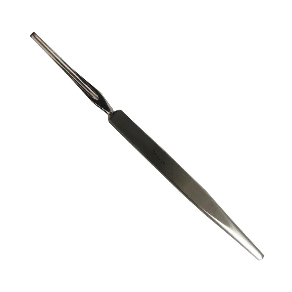 Gouge monobloc - Acier Inoxydable - 3 mm