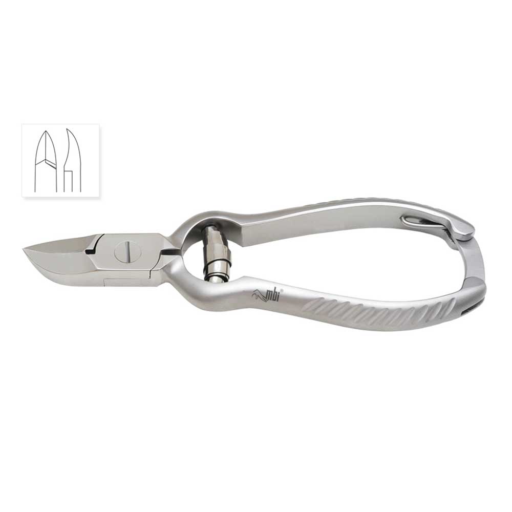 MBI® Pince à ongles à ressort barillet - mors concave - 5½ pouces