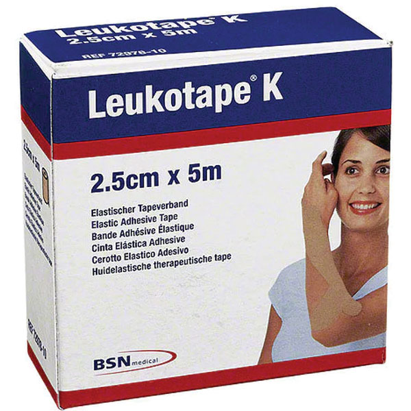 BSN® LEUKOTAPE® K - Elastic adhesive tape (2.5 cm x 5 m) Beige