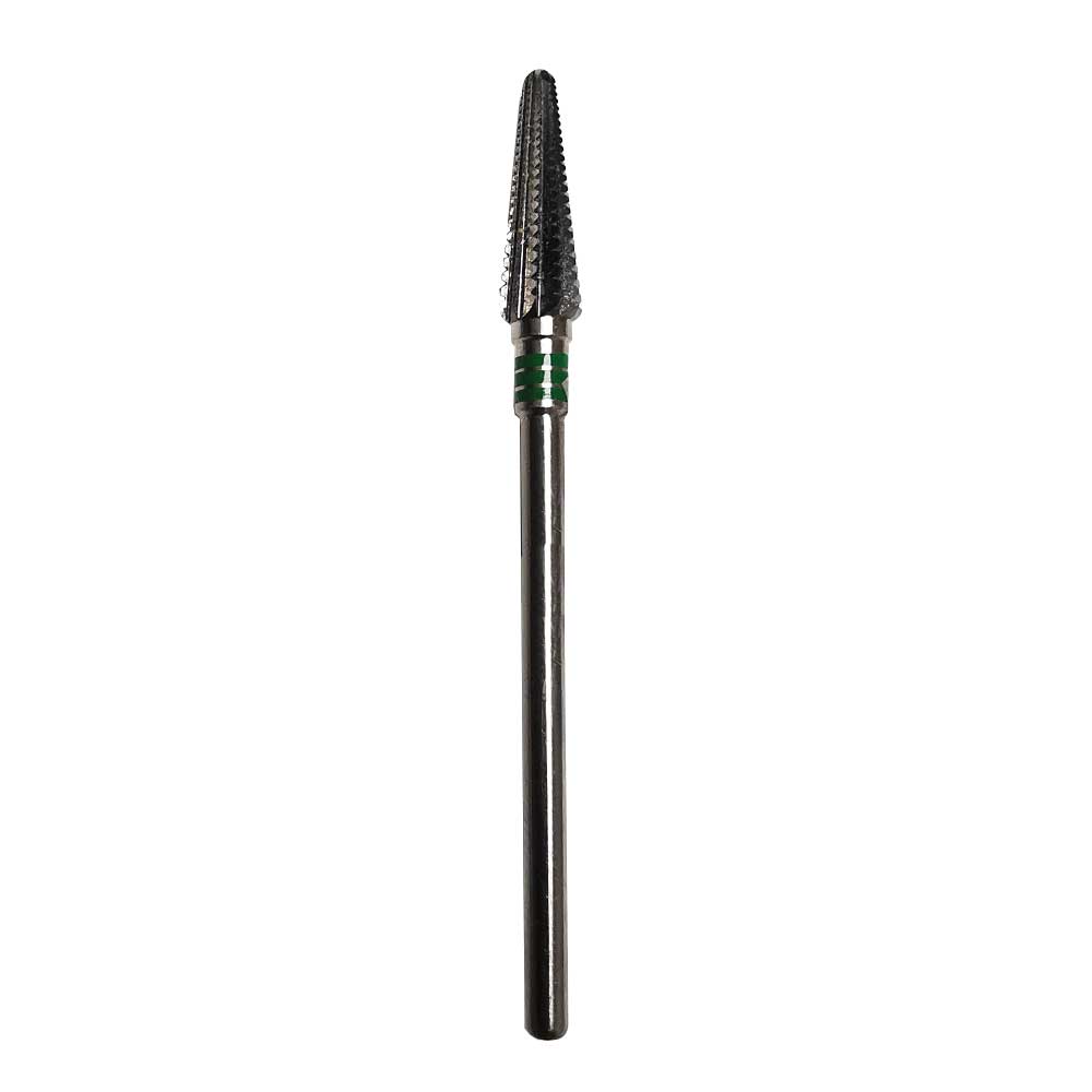 [2E5775045] EDENTA® Fraise conique en carbure de tungstène - denture simple avec section transversale (bague verte)