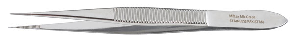 MILTEX® Pince à échardes fine dentelée - Droite - 3½ pouces