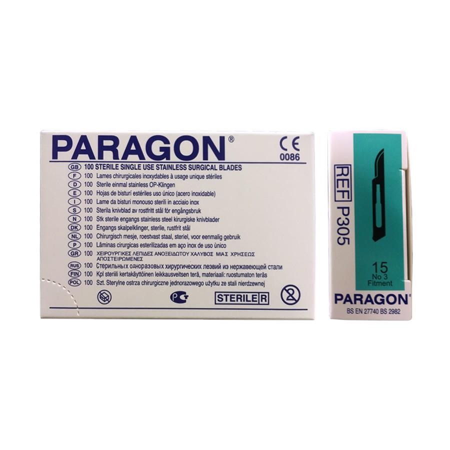 [12015] PARAGON® Lames stériles en acier inoxydable Nº15 (100 / boîte)