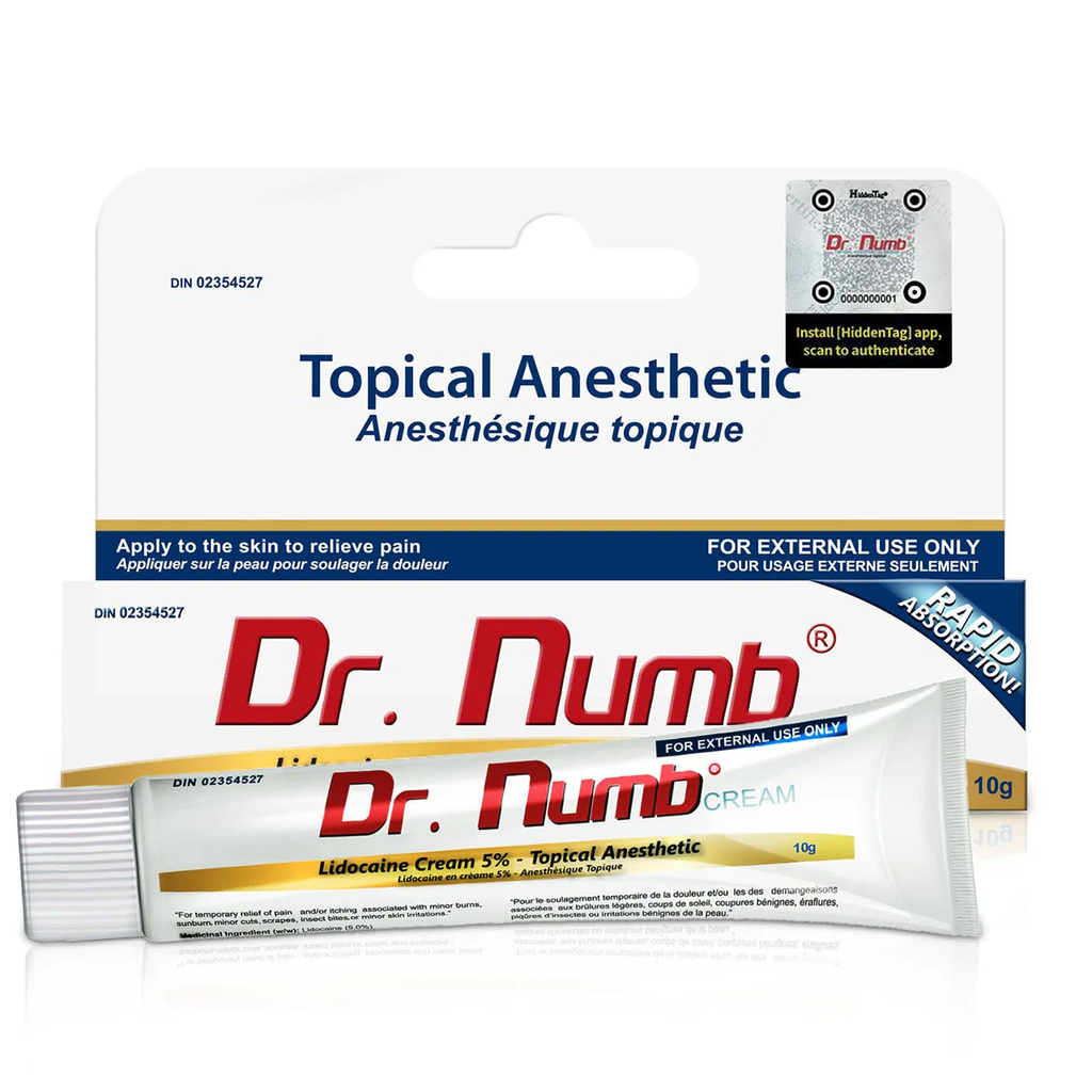 [DN-LIDO5-10G] DR NUMB® Crème analgésique topique - Lidocaine 5% - 10 gr