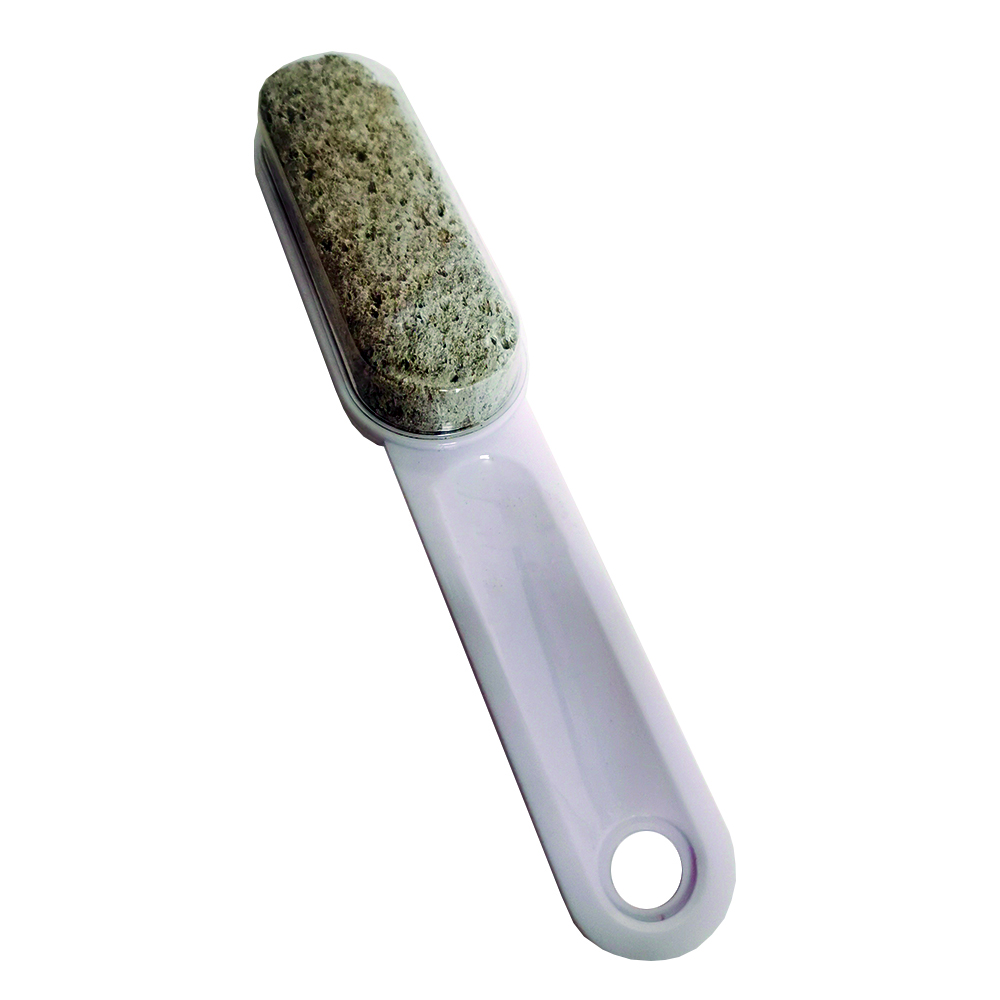 [6PS302N] Natural pumice stone/plastic handle