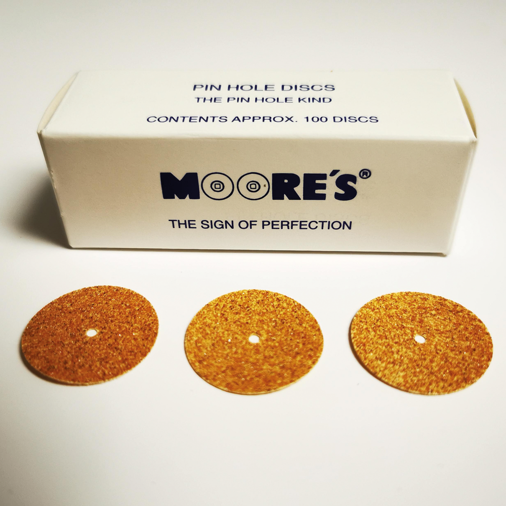 [21653] MOORE'S Medium Garnet Disk "Pin Hole" 7/8
