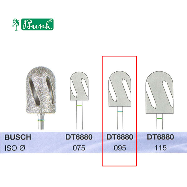[2DT6880095] BUSCH® Diamond Bur - Coarse grit (DiaTWISTER)