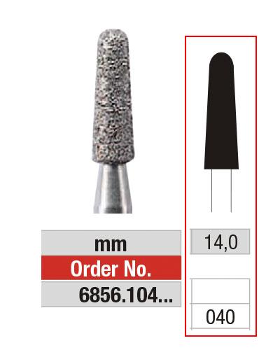 [2E6856040] EDENTA® Long conical shaped diamond bur - coarse grit