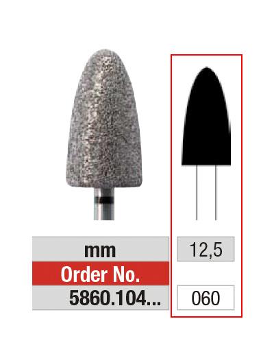 [2E5860060] EDENTA® Large conical shaped diamond bur - medium grit 