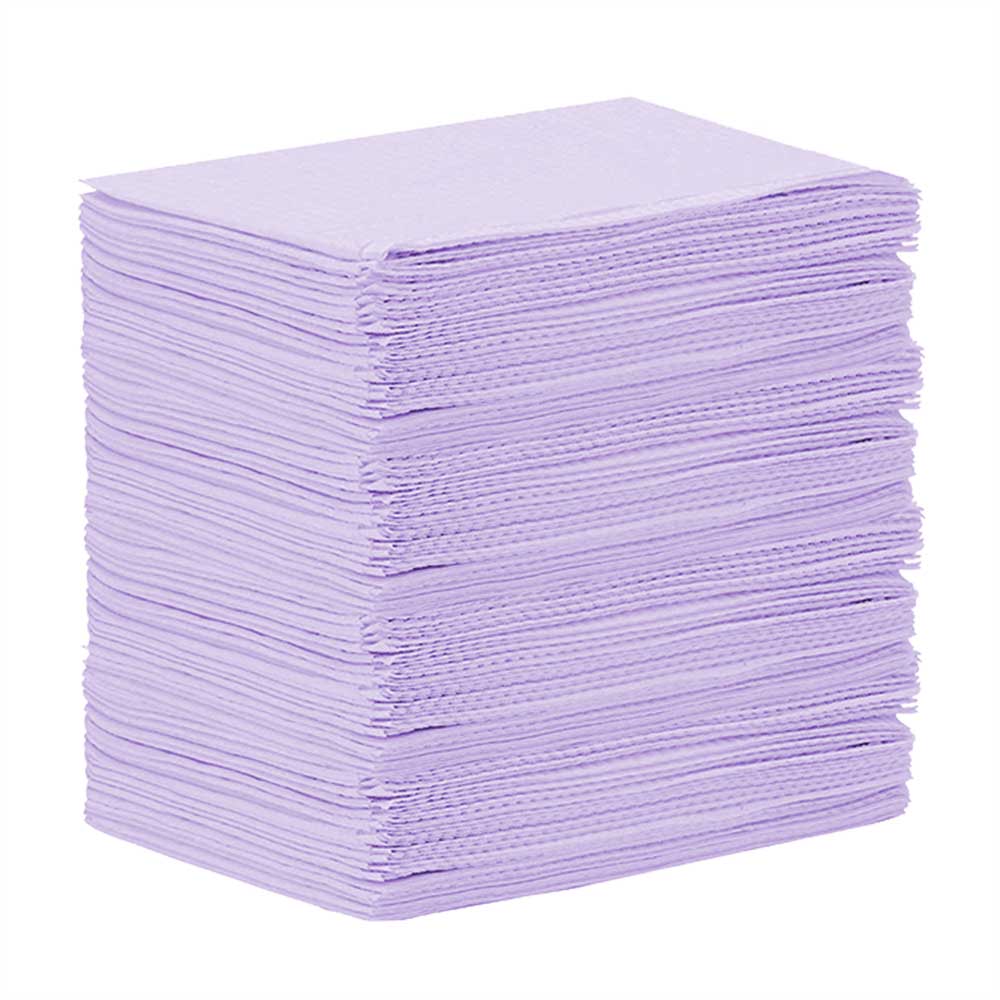 [5MED8280-1] MEDICOM® SafeBasics™ Dry-Back® Bibs (3-ply) 2 ply of tissue & 1 ply poly (125) Lavender