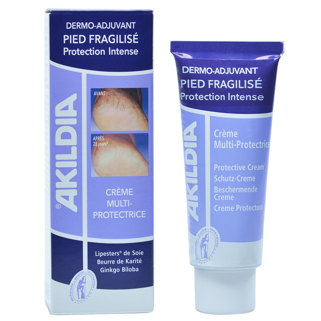[AK-2345] *AKILÉÏNE® Crème pour pieds Multi-Protectrice Akildia - 75 ml