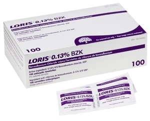 [412601] LORIS® Benzalkonium Chloride Wipes 0.13% BZK (100/ind. pack)