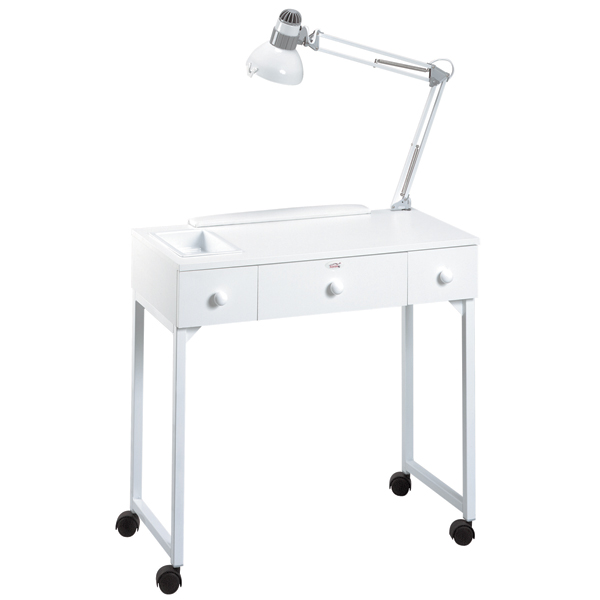 [ESD-P51401] EQUIPRO® DELUXE MANICURE TABLE - WHITE